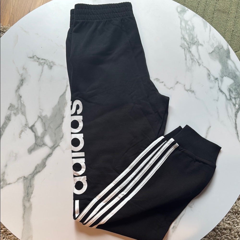 Adidas Black and White Sweatpants